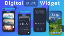 Digital Clock Widget - Android Source Code Screenshot 1
