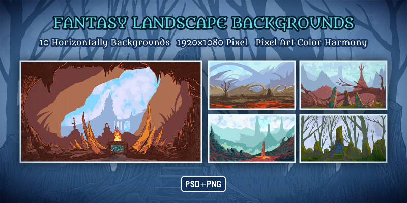 Fantasy Landscape Backgrounds 