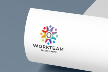 Work Team Pro Logo Template Screenshot 2