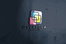 Over Squa Pro Logo Template Screenshot 1