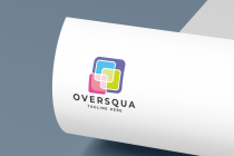 Over Squa Pro Logo Template Screenshot 3