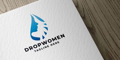 Drop Women Pro Logo Template