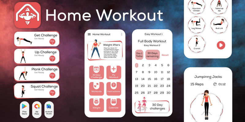 Home Workout Pro for Healthy - Android Source Code