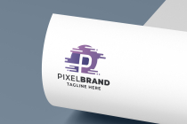 Pixel Brand Letter P Pro Logo Template Screenshot 1
