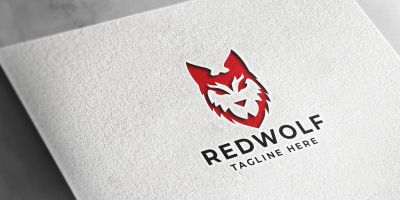 Red Wolf Pro Logo Template