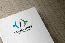Code Work Pro Logo Template Screenshot 1