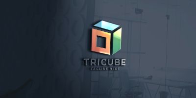 Tria Cube Pro Logo Template