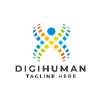 Digi Human Pro Logo Template