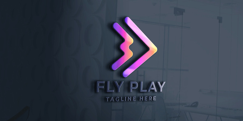 Fly Play Pro Logo Template