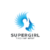 super-girl-pro-logo-template