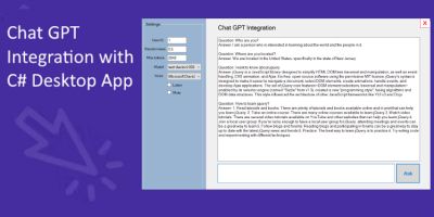 Chat GPT Integration with C# Desktop Application