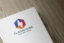 Flash Cube Pro Logo Template Screenshot 1