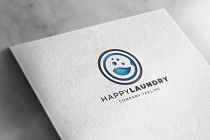 Happy Laundry Pro Logo Template Screenshot 1