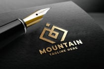 Mountain Letter M Pro Logo Template Screenshot 1
