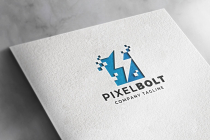 Pixel Bolt Pro Logo Template Screenshot 1