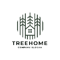 Tree Home Pro Logo Template