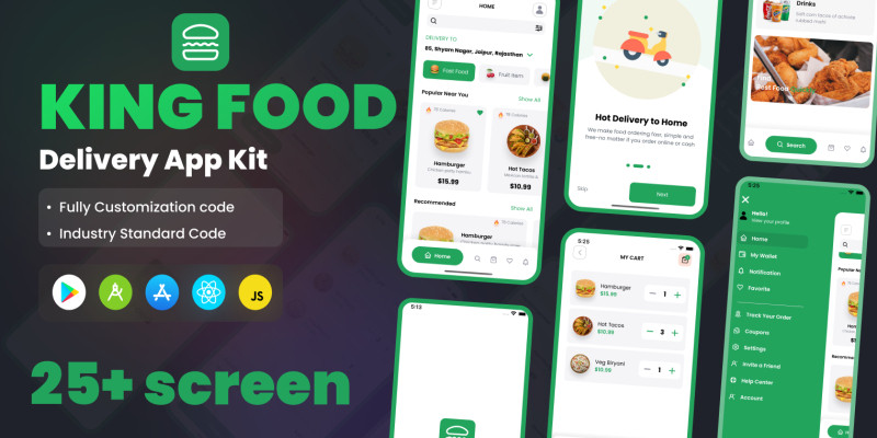 Kingfood - React Delivery Mobile App