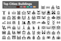 Top Cities Building Icons pack Screenshot 2