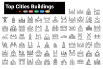 Top Cities Building Icons pack Screenshot 3