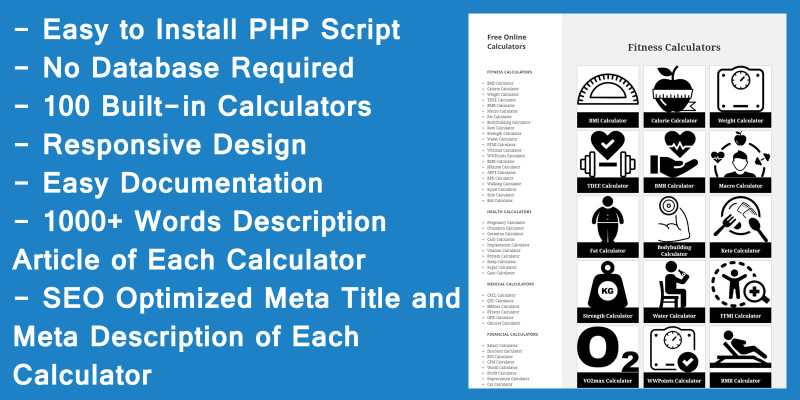 100 Calculators Script