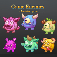 Monster Game Enemies Characters sprites