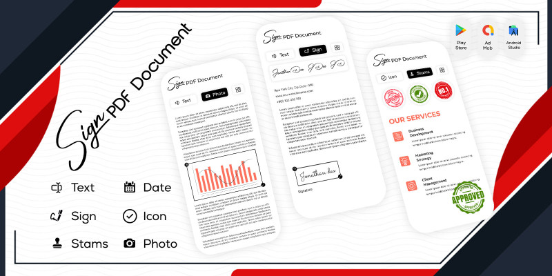 Fill and Sign PDF Document - Android App