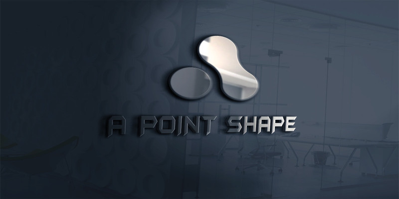 A Letter Point Shape Logo Template