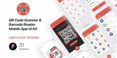 QR Code Scanner UI Kit Figma