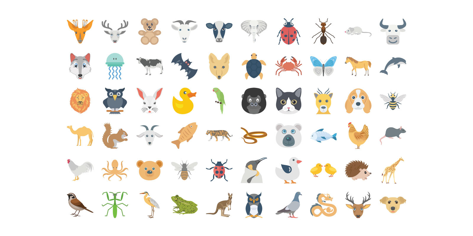 Animal Icons Pack by Pixlestudio | Codester