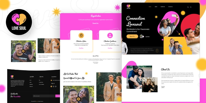 Love Soul Template - UI Adobe XD