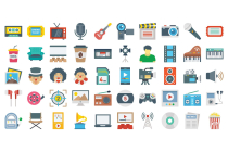 Media and Entertainment Color Vector Icons Pack Screenshot 2