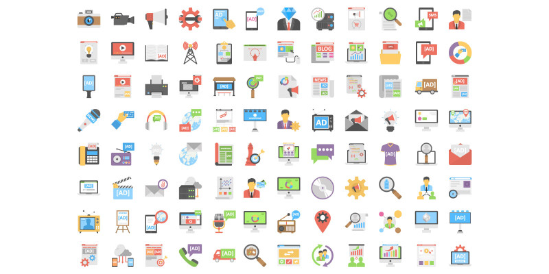 Media and Advertising Vector Icon