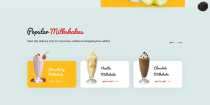 Milk Shake - UI Adobe XD Screenshot 2