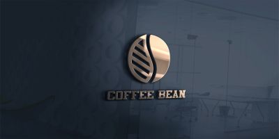 Coffee Bean Logo Template For Coffee Brand