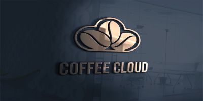 Coffee Cloud Logo Template For Coffee Services