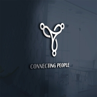 Connecting People Logo Template For Social Club