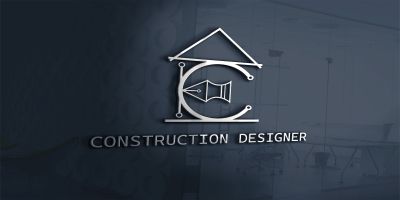 Construction Designer Logo Template