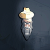 Bearded Old Man Logo For Gaming Channel