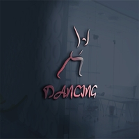 Person Dancing Outline Logo Template For Dance