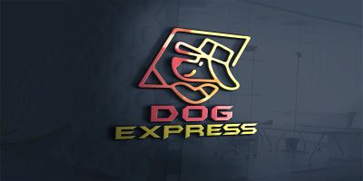 Dog Express Logo Template For Dogs Food