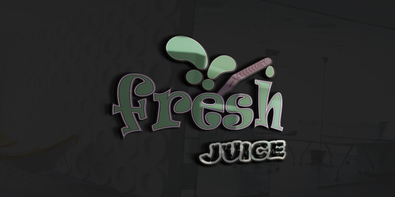 Fresh Juice Logo Template Minimal High Quality