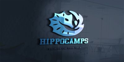 Hippocamps Horse Of The Sea Logo Template