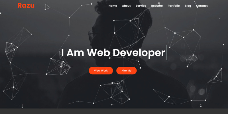 Razu Minimal Portfolio HTML Template