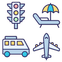 Tourism and Travel Vector Icon