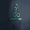 Infinity Shape Yoga Logo Template
