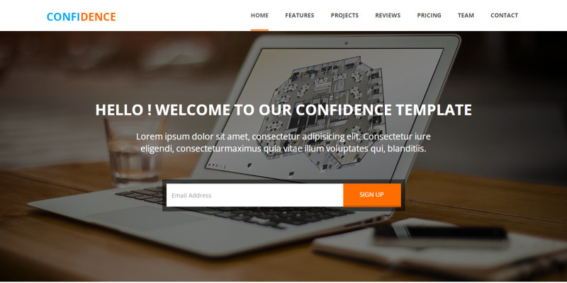 Confidence Digital Agency Website HTML Template