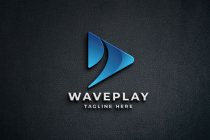 Wave Media Play Logo Pro Template Screenshot 2
