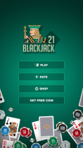 Blackjack 21 - Unity Project Screenshot 1