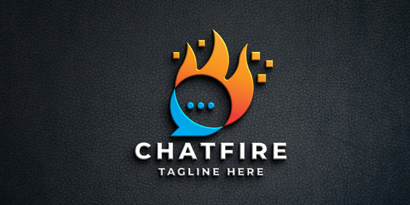 Chat Fire Logo Pro Template