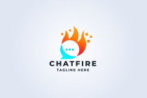 Chat Fire Logo Pro Template Screenshot 2